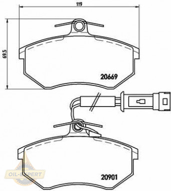 Brembo Колодки тормозные дисковые BREMBO P 85 016 - Картинка 1