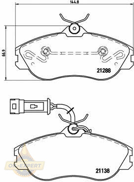 Brembo Колодки тормозные дисковые BREMBO P 85 018 - Картинка 1