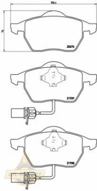 Brembo Колодки дискові гальмівні BREMBO P 85 037 - Заображення 1