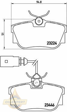 Brembo Колодки тормозные дисковые BREMBO P 85 046 - Картинка 1