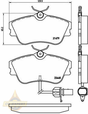 Brembo Колодки дискові гальмівні BREMBO P 85 050 - Заображення 1