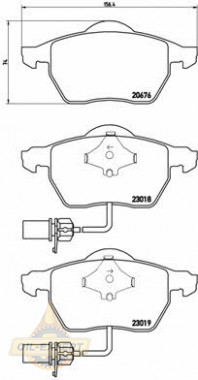 Brembo Колодки тормозные дисковые BREMBO P 85 085 - Картинка 1