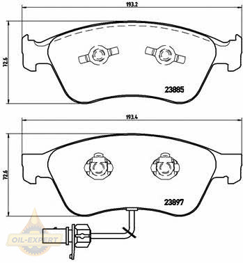Brembo Колодки тормозные дисковые BREMBO P 85 087 - Картинка 1