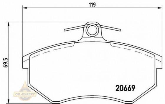 Brembo Колодки тормозные дисковые BREMBO P 85 092 - Картинка 1