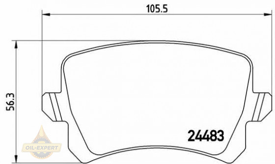 Brembo Колодки тормозные дисковые BREMBO P 85 109 - Картинка 1
