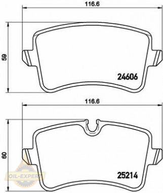 Brembo Колодки тормозные дисковые BREMBO P 85 118 - Картинка 1