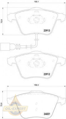 Brembo Колодки тормозные дисковые BREMBO P 85 129 - Картинка 1