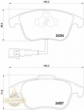 Brembo Колодки тормозные дисковые BREMBO P 85 130 - Картинка 2