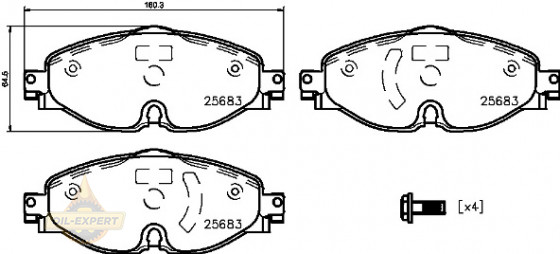 Brembo Колодки тормозные дисковые BREMBO P 85 147 - Картинка 1