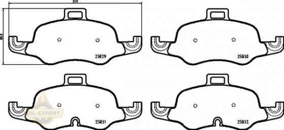 Brembo Колодки тормозные дисковые BREMBO P 85 160X - Картинка 1