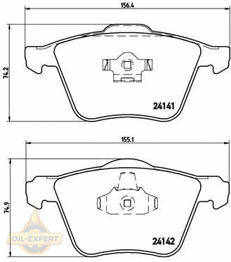 Brembo Колодки тормозные дисковые BREMBO P 86 018 - Картинка 1