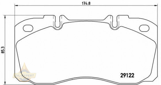 Brembo Колодки тормозные дисковые BREMBO P A6 025 - Картинка 1