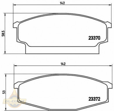 Brembo Колодки тормозные дисковые BREMBO P B1 001 - Картинка 1