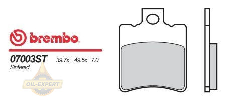 Brembo Колодки тормозные мото BREMBO 0700334 - Картинка 1