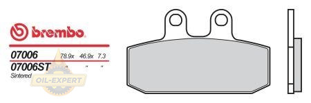 Brembo Колодки тормозные мото BREMBO 07006 - Картинка 1