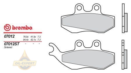 Brembo Колодки тормозные мото BREMBO 07012 - Картинка 1