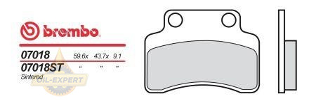 Brembo Колодки тормозные мото BREMBO 07018 - Картинка 1