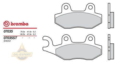 Brembo Колодки тормозные мото BREMBO 07035 - Картинка 1