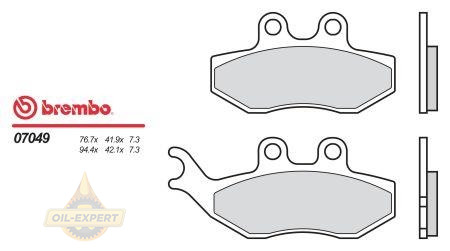 Brembo Колодки тормозные мото BREMBO 07049 - Картинка 1
