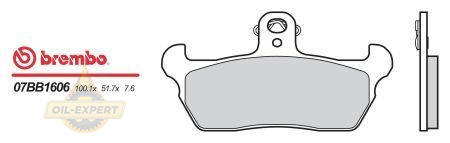 Brembo Колодки тормозные мото BREMBO 07BB1606 - Картинка 1