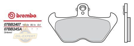 Brembo Колодки тормозные мото BREMBO 07BB2407 - Картинка 1