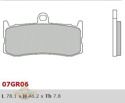 Brembo Колодки тормозные мото BREMBO 07GR06SA - Картинка 1