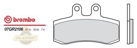 Brembo Колодки тормозные мото BREMBO 07GR2106 - Картинка 1