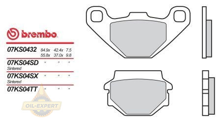 Brembo Колодки тормозные мото BREMBO 07KS04TT - Картинка 1