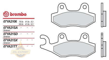 Brembo Колодки тормозные мото BREMBO 07YA21SD - Картинка 1