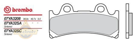 Brembo Колодки тормозные мото BREMBO 07YA3208 - Картинка 1