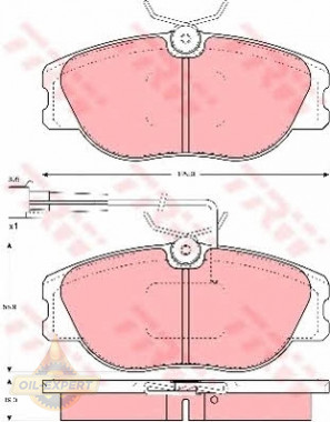 Trw Колодки тормозные дисковые TRW GDB1052 - Картинка 1