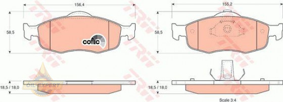 Trw Колодки тормозные дисковые TRW GDB1107 - Картинка 2