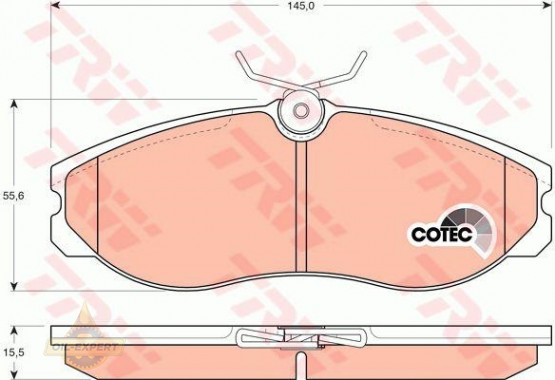 Trw Колодки тормозные дисковые TRW GDB1113 - Картинка 2