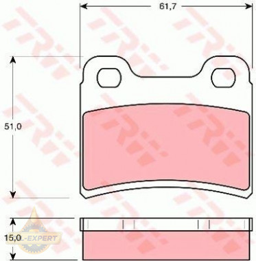 Trw Колодки тормозные дисковые TRW GDB1124 - Картинка 1