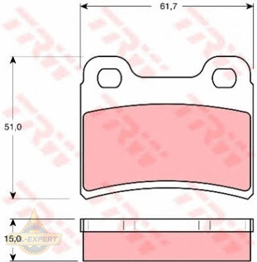 Trw Колодки тормозные дисковые TRW GDB1124 - Картинка 2