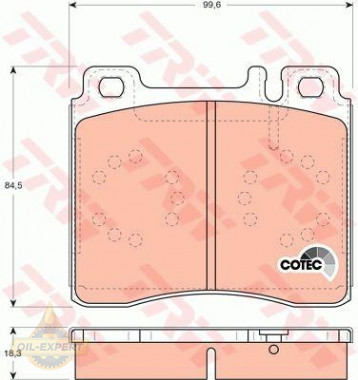 Trw Колодки тормозные дисковые TRW GDB113 - Картинка 2
