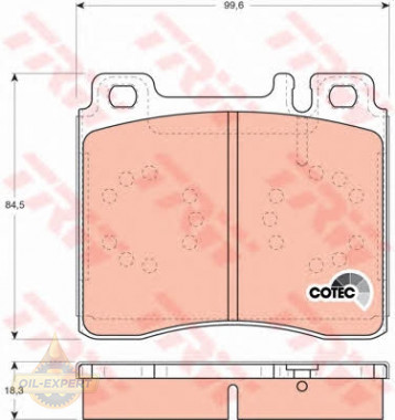 Trw Колодки тормозные дисковые TRW GDB113 - Картинка 4