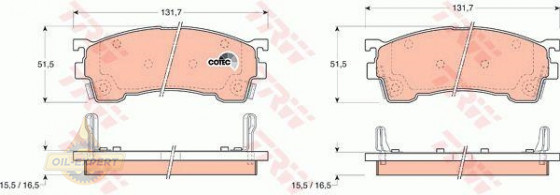 Trw Колодки тормозные дисковые TRW GDB1139 - Картинка 2