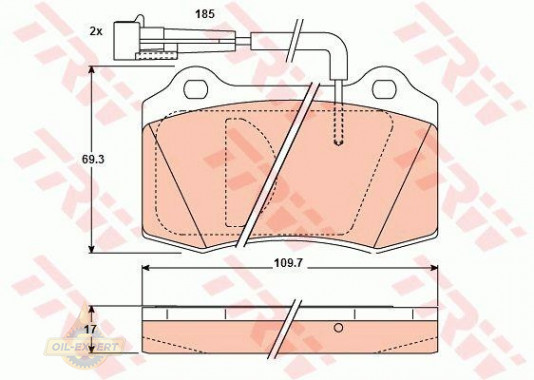 Trw Колодки тормозные дисковые TRW GDB1191 - Картинка 3