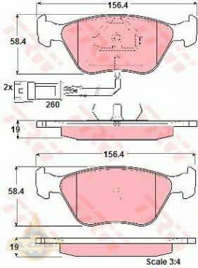 Trw Колодки тормозные дисковые TRW GDB1192 - Картинка 1