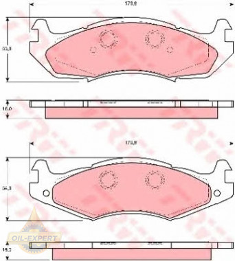 Trw Колодки тормозные дисковые TRW GDB1207 - Картинка 1