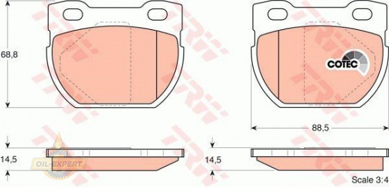 Trw Колодки тормозные дисковые TRW GDB1209 - Картинка 2