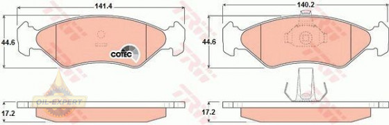 Trw Колодки дискові гальмові TRW GDB1221 - Заображення 2