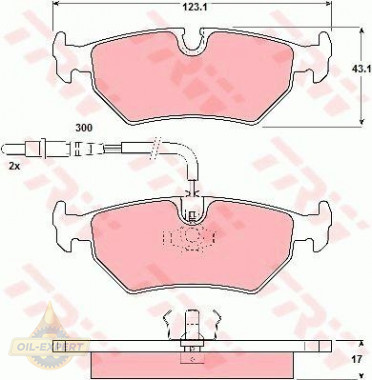 Trw Колодки тормозные дисковые TRW GDB1258 - Картинка 1