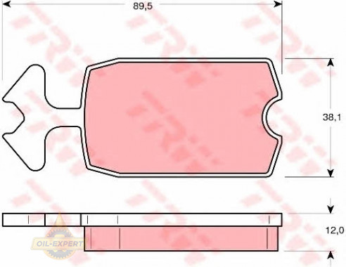 Trw Колодки тормозные дисковые TRW GDB127 - Картинка 1