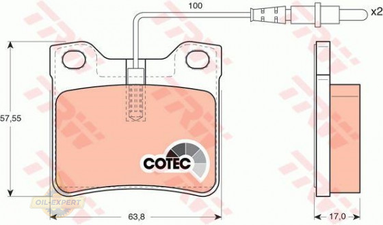 Trw Колодки тормозные дисковые TRW GDB1289 - Картинка 4