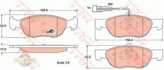 Trw Колодки дискові гальмові TRW GDB1290 - Заображення 4