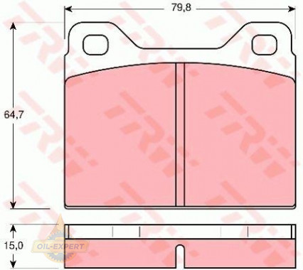 Trw Колодки тормозные дисковые TRW GDB131 - Картинка 1