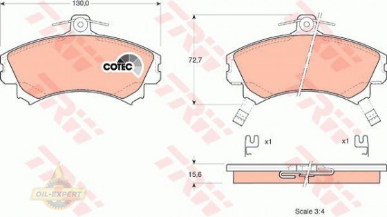 Trw Колодки тормозные дисковые TRW GDB1317 - Картинка 2