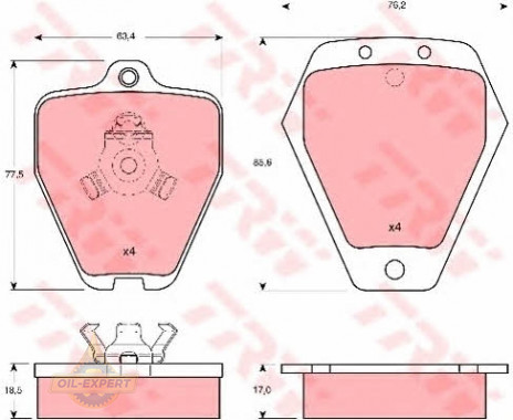 Trw Колодки тормозные дисковые TRW GDB1323 - Картинка 1